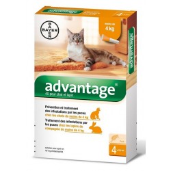 ADVANTAGE 40 CHAT ET LAPIN 4 PIPETTES