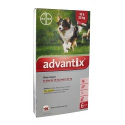 ADVANTIX CHIEN MOYEN 6 PIPETTES