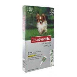 ADVANTIX TRÈS PETIT CHIEN 6 PIPETTES