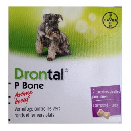 DRONTAL P BONE 2 COMPRIMÉS