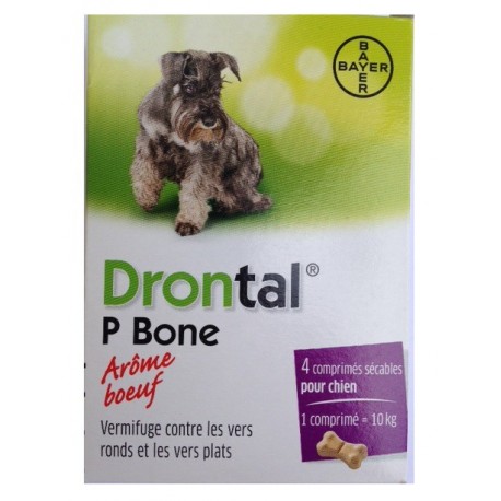 DRONTAL P BONE 4 COMPRIMÉS