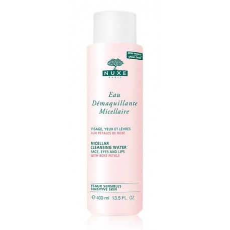 NUXE EAU DÉMAQUILLANTE MICELLAIRE AUX PÉTALES DE ROSE 400 ML