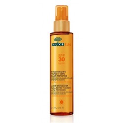 NUXE SUN HUILE BRONZANTE VISAGE ET CORPS HAUTE PROTECTION SPF 30 150 ML