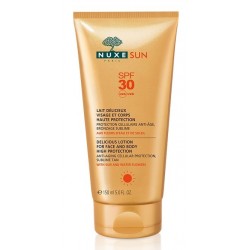 NUXE SUN LAIT DÉLICIEUX VISAGE ET CORPS HAUTE PROTECTION SPF 30 150 ML