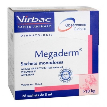 VIRBAC MEGADERM 28 SACHETS DE 8 ML