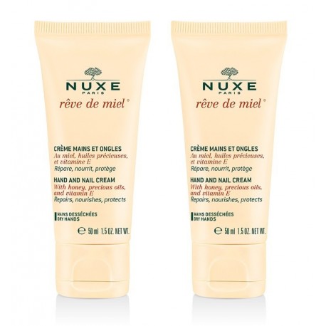 Nuxe Rêve de Miel Crème Mains et Ongles 2 x 50 ml