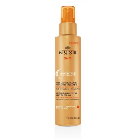 Nuxe Sun Huile Lactée Capillaire Protectrice Hydratante 100 ml