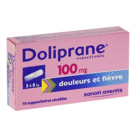 Doliprane 100 Mg 10 Suppositoires