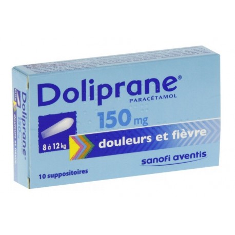Doliprane 150 Mg 10 Suppositoires