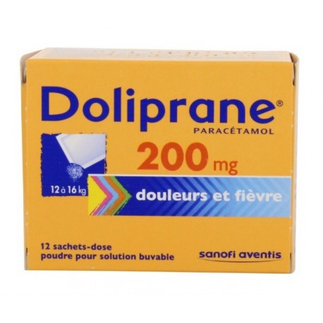 Doliprane 200 Mg 12 Sachets-Dose
