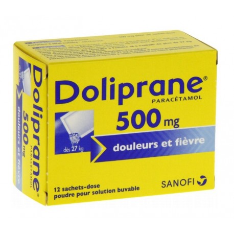 Doliprane 500 Mg 12 Sachets-Dose