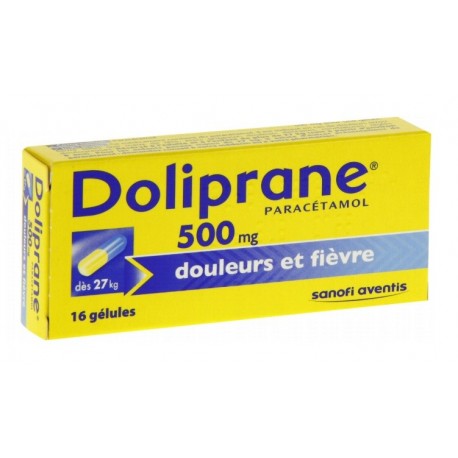 Doliprane 500 Mg 16 Gélules