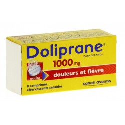 Doliprane 1000 Mg 8 Comprimés Effervescents