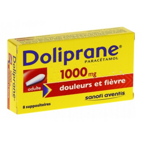 Doliprane 1000 Mg 8 Suppositoires