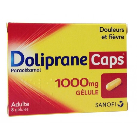 Doliprane Caps 1000 Mg 8 Gélules