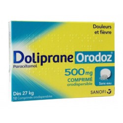 Doliprane Orodoz 500 Mg 12 Comprimés