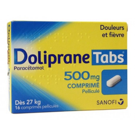 Doliprane Tabs 500 Mg 16 Comprimés