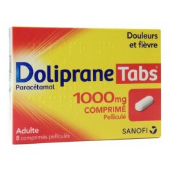 Doliprane Tabs 1000 Mg 8 Comprimés