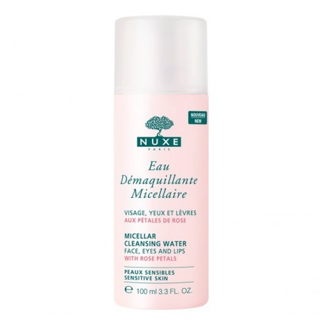 NUXE : EAU DÉMAQUILLANTE MICELLAIRE AUX PÉTALES DE ROSE 100ML