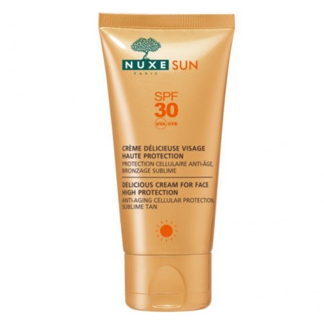 NUXE : SUN CRÈME DÉLICIEUSE VISAGE HAUTE PROTECTION SPF30 50ML